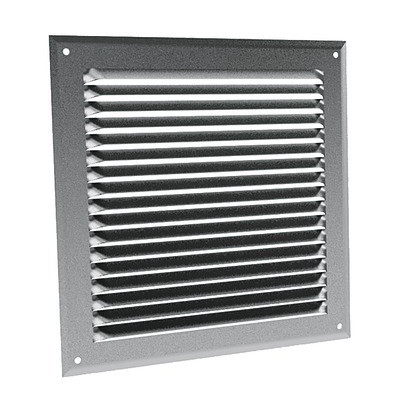 Grille à auvents en aluminium prélaqué blanc GA BL 300 x 300- ANJOS - 6708