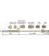 Thermocouple 7 raccords L900mm- DIFF - 704210  - (X10)