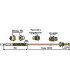 Thermocouple 6 raccords L1200mm- DIFF - 704216