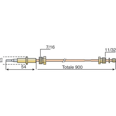 Thermocouple- HONEYWELL HOME - Q309A 2747B
