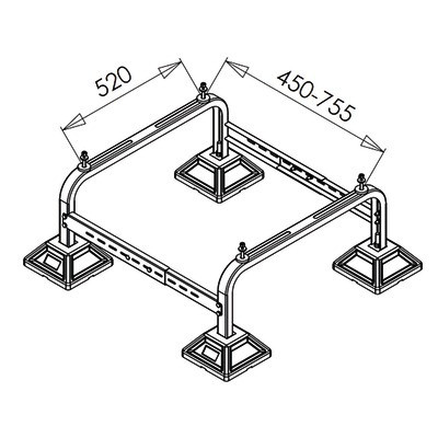 Support au sol pour groupe extérieur M- DIFF - 806032