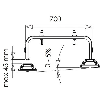 Support au sol pour groupe extérieur XL- DIFF - 806036