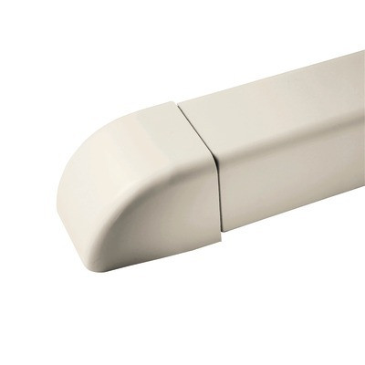 Embout 110x75 blanc crème 9001- DIFF - 806367  - (X6)