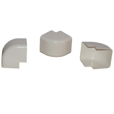 Angle externe 80x60 blanc crème 9001- DIFF - 807707  - (X9)