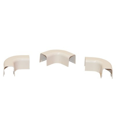 Courbe plane goulotte condensat 25x25 bl- DIFF - 807723  - (X20)