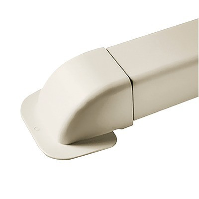 Embout 60x80 blanc pur 9010- DIFF - 807730  - (X9)