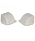 Passage de mur courbe 140x90 blanc crème- DIFF - 807732  - (X4)