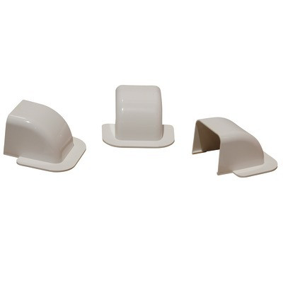 Passage de mur courbe 60x80 blanc pur 90- DIFF - 807734  - (X6)