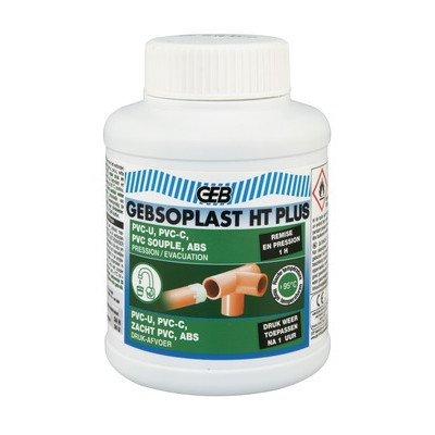 Colle PVC rigide GEBSOPLAST HT PLUS 250m- GEB - 504855