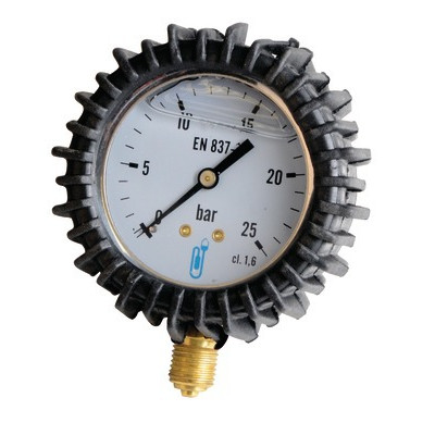 Manomètre inox, glycérine Ø 63mm, 0/25b- DIFF - 901422