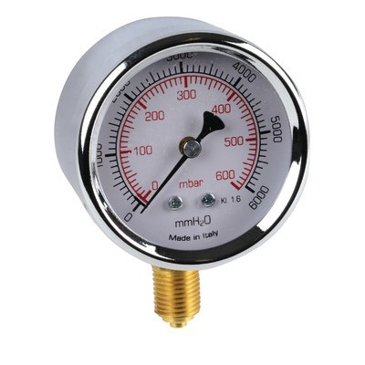 Manomètre acier à capsule Ø 63mm, 0/600m- DIFF - 901479