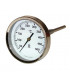 Thermomètre rond de fumée Ø 80mm, capillaire 200mm, 0/500°C- DIFF - 902240