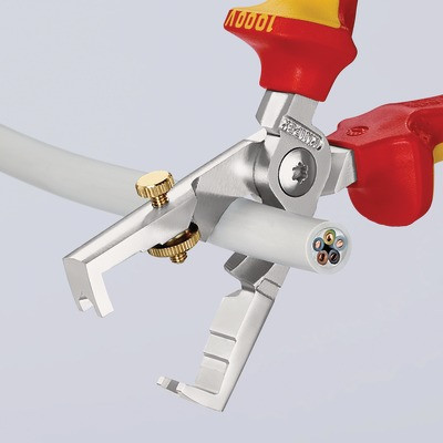 Pince à dénuder antichute- KNIPEX - 13 66 180 T