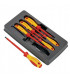 Jeu de 6 tournevis plat/PHILLIPS voltage- KNIPEX - 00 20 12 V01