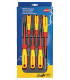 Jeu de 6 tournevis plat/PHILLIPS voltage- KNIPEX - 00 20 12 V01