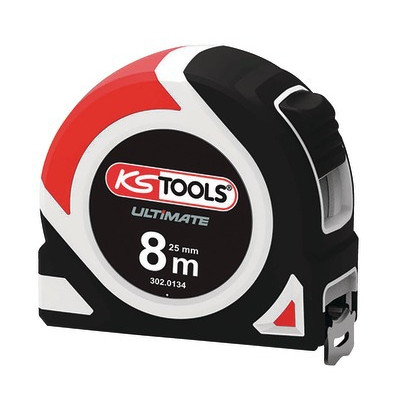 Mètre à ruban Bi-matière ULTIMATE 8mx25- KS TOOLS - 302.0134