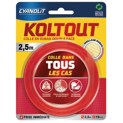 Ruban adhésif double face KOLTOUT EXPRESS- AC MARCA IDEAL - 33507242
