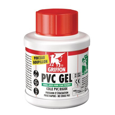 Colle PVC rigide à prise rapide GEL AQUA- GRIFFON - 6140214