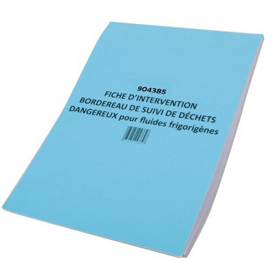 Carnet de 50 fiches d'interventions Froi- DIFF - 904385