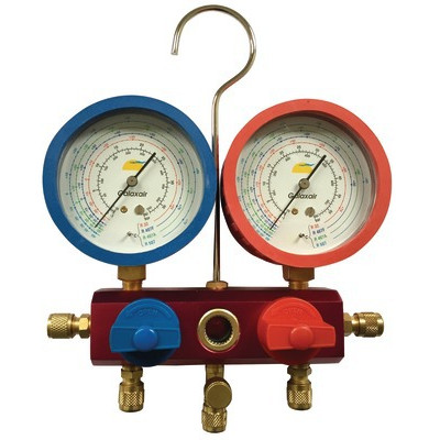 Manifold 2V AP + flexibles R134a R22 R40- GALAXAIR - M802-BS-SA560-BE8