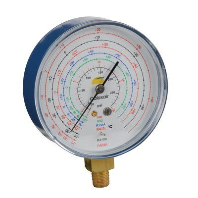 Manomètre Ø80mm BP -1 à 20b antipulsatio- GALAXAIR - 811-E8