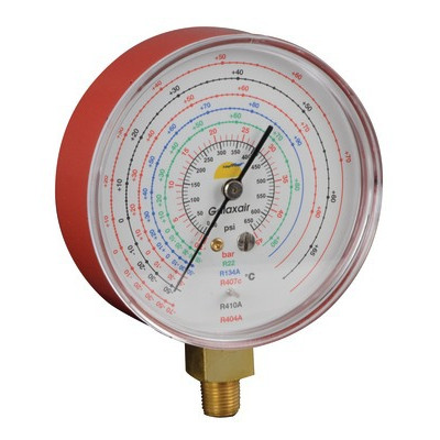 Manomètre Ø80mm HP -1 à 45b antipulsation- GALAXAIR - 812-E8