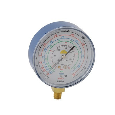 Manomètre Ø80mm BP CLIM -1 à 20b antipul- GALAXAIR - 811-C-N