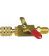 Vanne rouge M1/4" SAE x F1/4" SAE- GALAXAIR - SA-14M14F-R