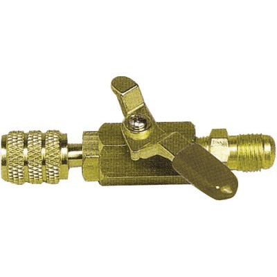 Vanne jaune M1/4" SAE x F1/4" SAE- GALAXAIR - SA-14M14F-Y