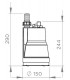 Pompe vide-cave pour eaux claires SANIPU- SFA - SANIPUDDLE-001