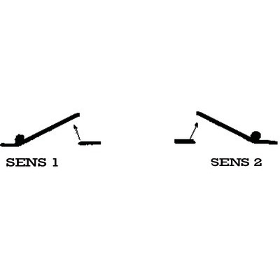Barre antipanique serrure droite- DIFF - 907025