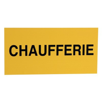 Étiquette rigide chaufferie- DIFF - 907035