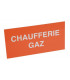 Étiquette rigide chaufferie gaz- DIFF - 907043