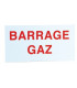 Étiquette rigide barrage gaz- DIFF - 907052