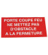 Étiquette rigide porte coupe-feu- DIFF - 907064