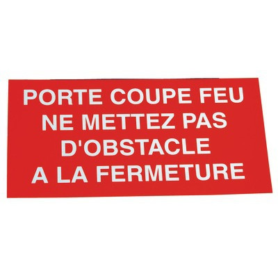 Étiquette rigide porte coupe-feu- DIFF - 907064