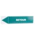 Étiquette souple adhésive retour- DIFF - 907080  - (X10)