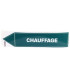 Étiquette souple adhésive chauffage aller- DIFF - 907081  - (X10)