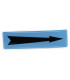 Étiquette souple adhésive flèche fond bleu- DIFF - 907089  - (X10)