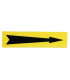 Étiquette souple adhésive flèche fond jaune- DIFF - 907090  - (X10)