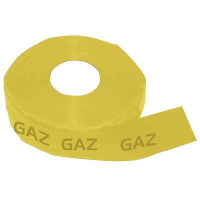 Ruban adhésif d'identification gaz jaune- DIFF - 907117