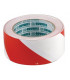 Ruban adhésif de signalisation rouge/blanc 50mm x 33m- DIFF - 907124