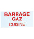 Étiquette rigide barrage gaz cuisine- DIFF - 907148