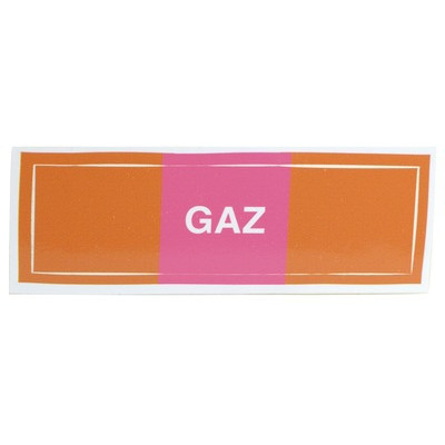 Étiquette souple adhésive gaz- DIFF - 907249  - (X10)
