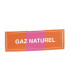 Étiquette souple adhésive gaz naturel- DIFF - 907250  - (X10)