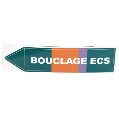 Étiquette souple adhésive bouclage ECS- DIFF - 907282  - (X10)