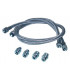Flexible fioul droit 1000mm avec 4 raccords- DIFF - 909904  - (X2)