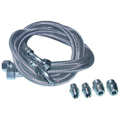 Flexible fioul coudé 1000mm avec 4 racco- DIFF - 909905  - (X2)
