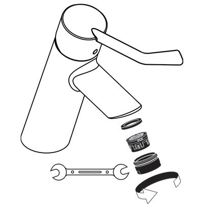 Régulateur du jet laminar m24x1 5 l- HANSGROHE - 95987000