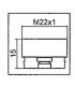 Adaptateur pour aérateur CLINIC SNAP M22- NEOPERL - 1437190